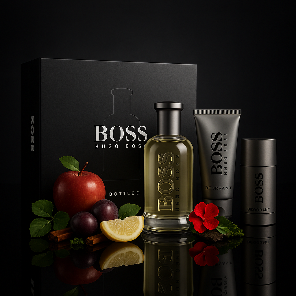 Hugo Boss Bottled coffret 100ml edt + gel douche 100ml + stick 75ml