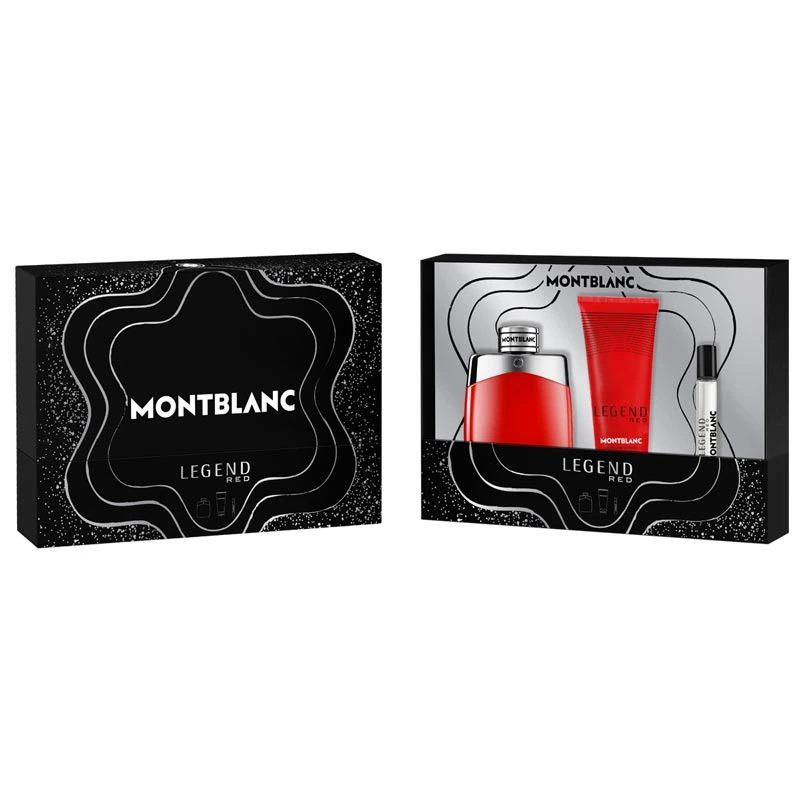 Mont Blanc Légend Red 100ml edp +100ml gel douche + 7,5ml vaporisateur