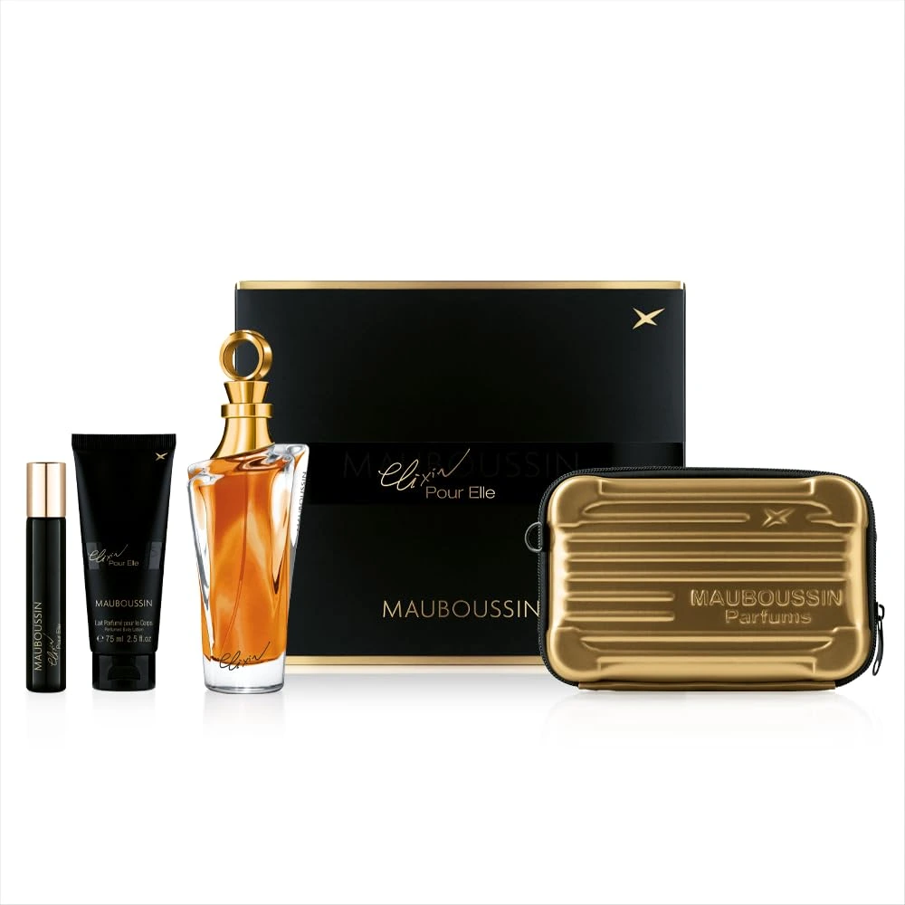 Mauboussin pour Elle Elixir coffret 100ml + vaporisat. 20ml + lait 75ml + sac