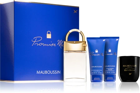 Mauboussin Promise Me coffret 90ml edp + gel douche + lait + bougie