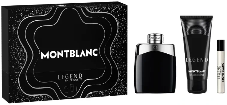Mont Blanc Légend coffret 100ml edt + vaporisat. 7.5ml + gel douche 100ml
