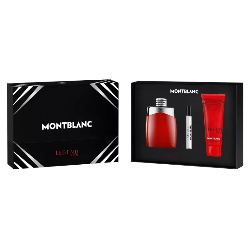 Mont Blanc Légend Red coffret 100ml edp + gel douche 100ml + vaporisat. 7.5ml