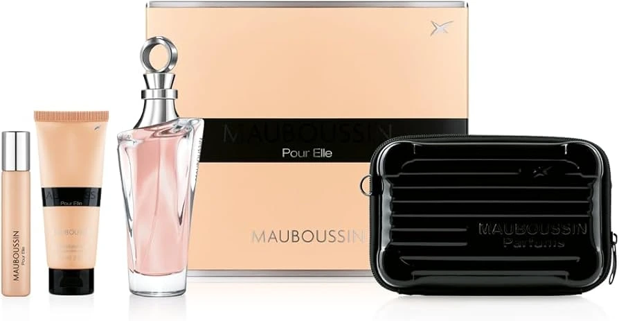 Mauboussin pour Elle coffret 100ml edp + 20ml edp vaporisateur + 75ml lait parfumée + sac bandouillere 