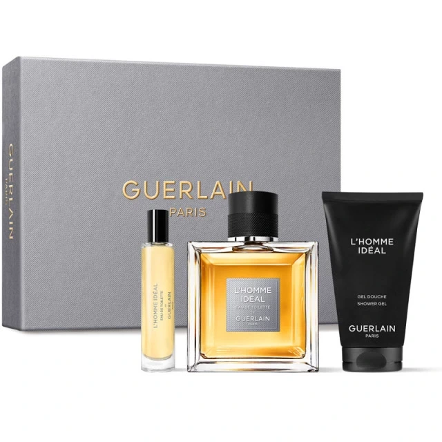 Guerlain l'Homme Idéal coffret 100ml edt + vaporisat. 10ml + gel douche 75ml