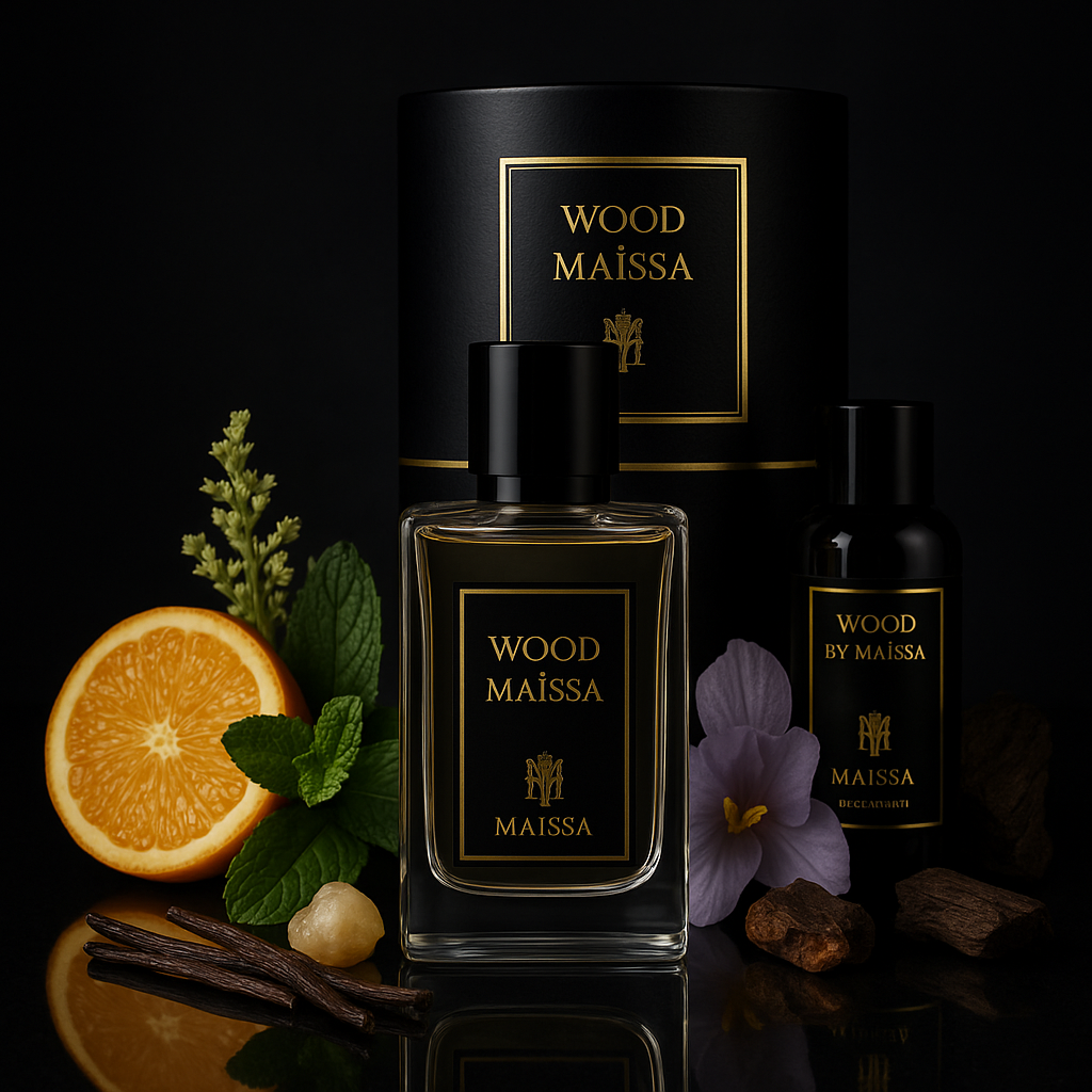 Wood by Maissa coffret 100ml edp + shampoing 200ml + déo 150ml