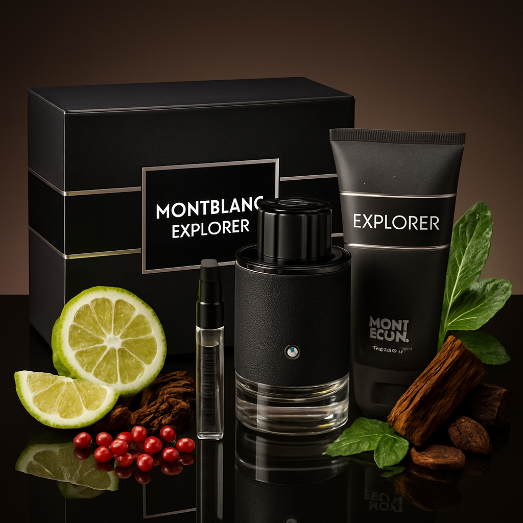 Mont Blanc Explorer coffret 100ml edp + vaporisat. 7.5ml + après-rasage 100ml